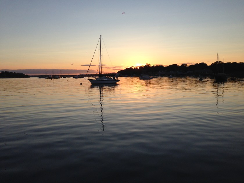 sunset over North Haven